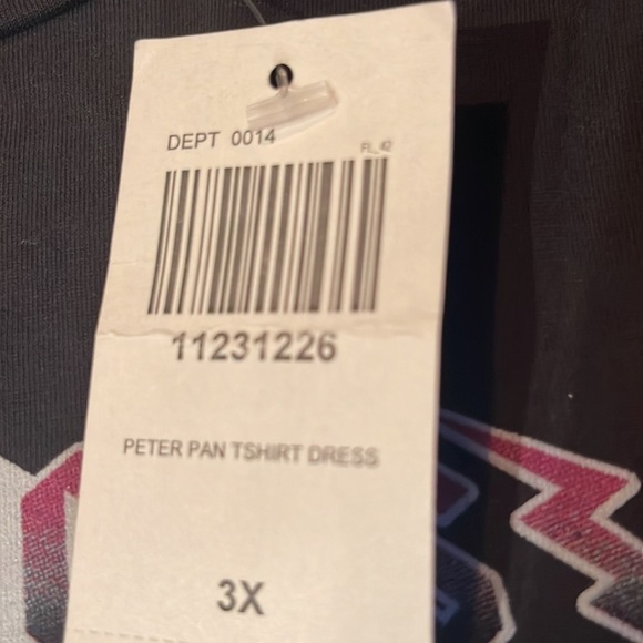 Hot Topic NEW Peter Pan LOST BOYS T Shirt Dress Sold Out Sz 3X 🖤 Halloween - Picture 8 of 11